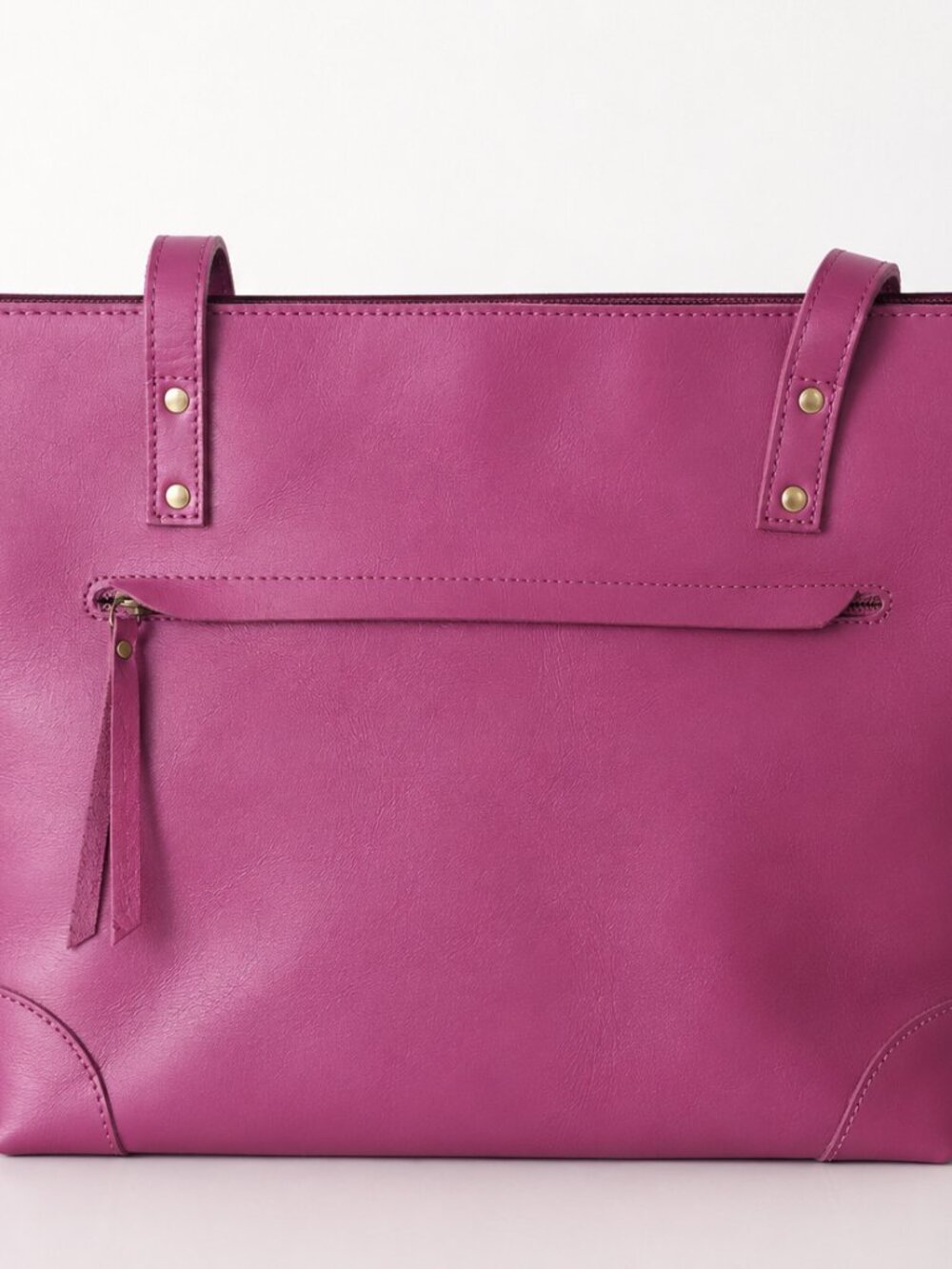 New Pink Genuine Leather Tote Bag Crossbody Purse Shoulder bag Removable Strap